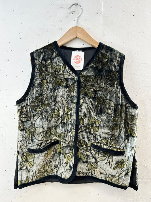 Vintage Velours Vest [I30126]
