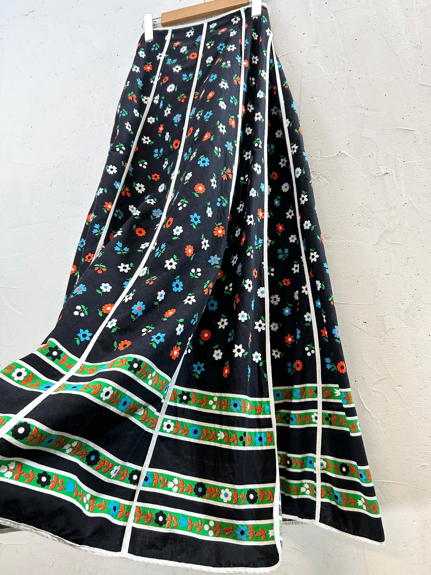 Vintage Wrap Skirt '70s [H30911]