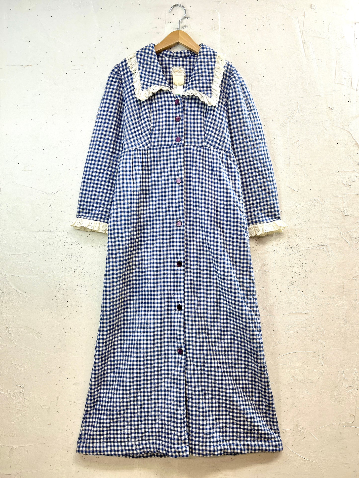 '70sVintage Quilting Gown [L31158]