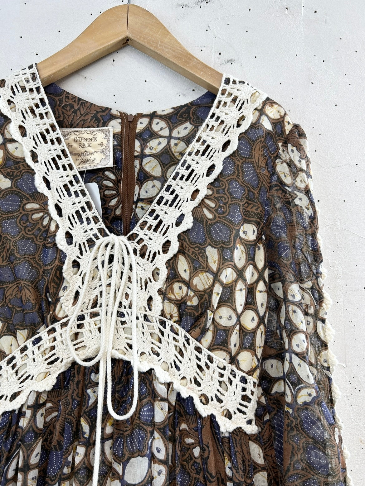 ’70s Vintage Dress でかタグ〜GUNNE SAX〜[E32310]