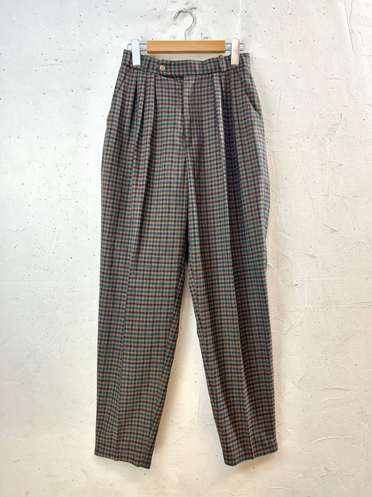 Vintage Plaid Pants [I30283]