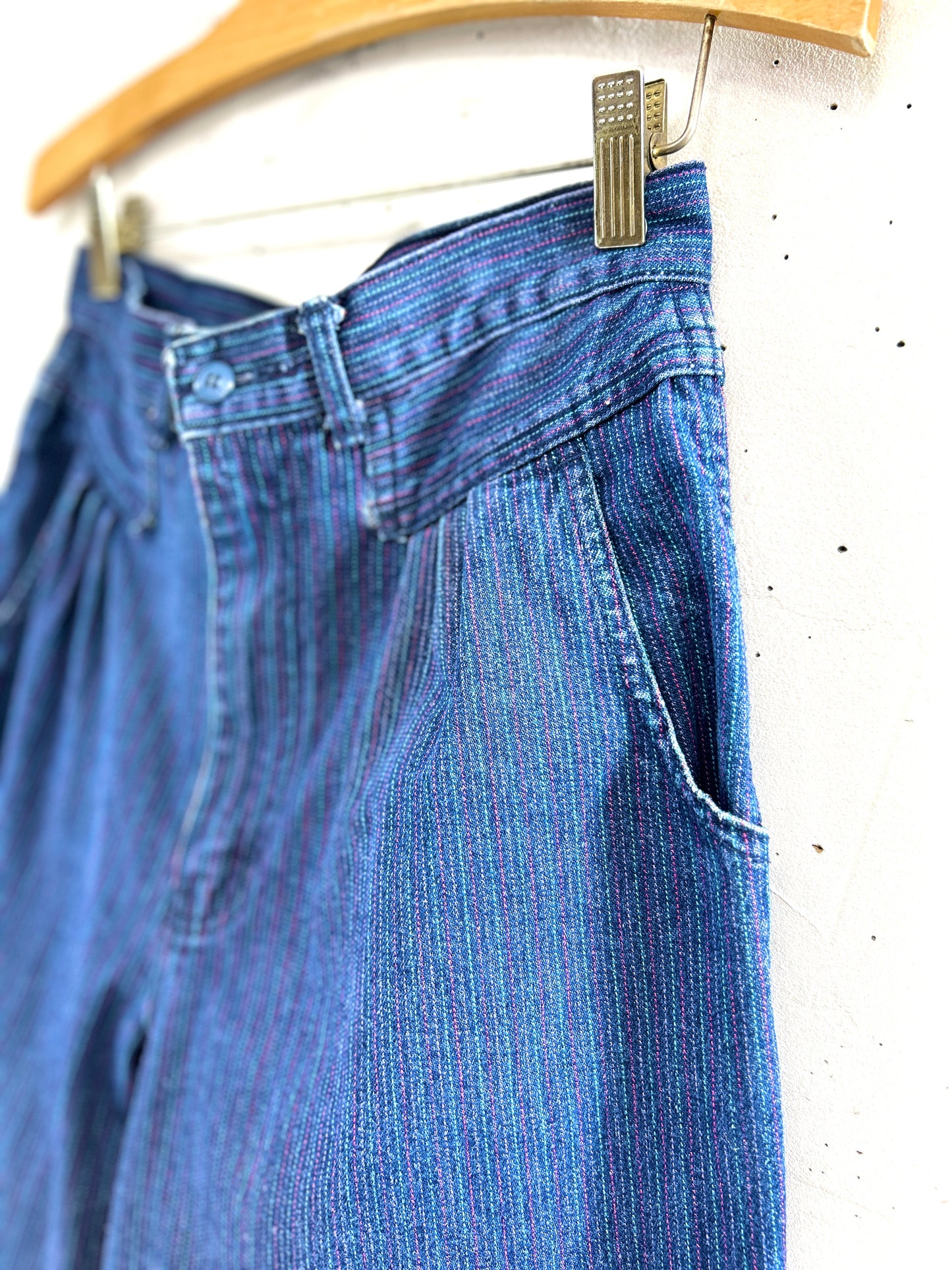 Vintage Denim Stripe Pants  [A31401]