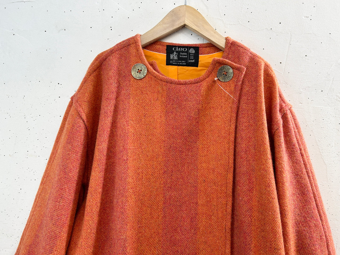 Vintage Wool Coat 〜MADE IN IRELAND〜 [L31119]