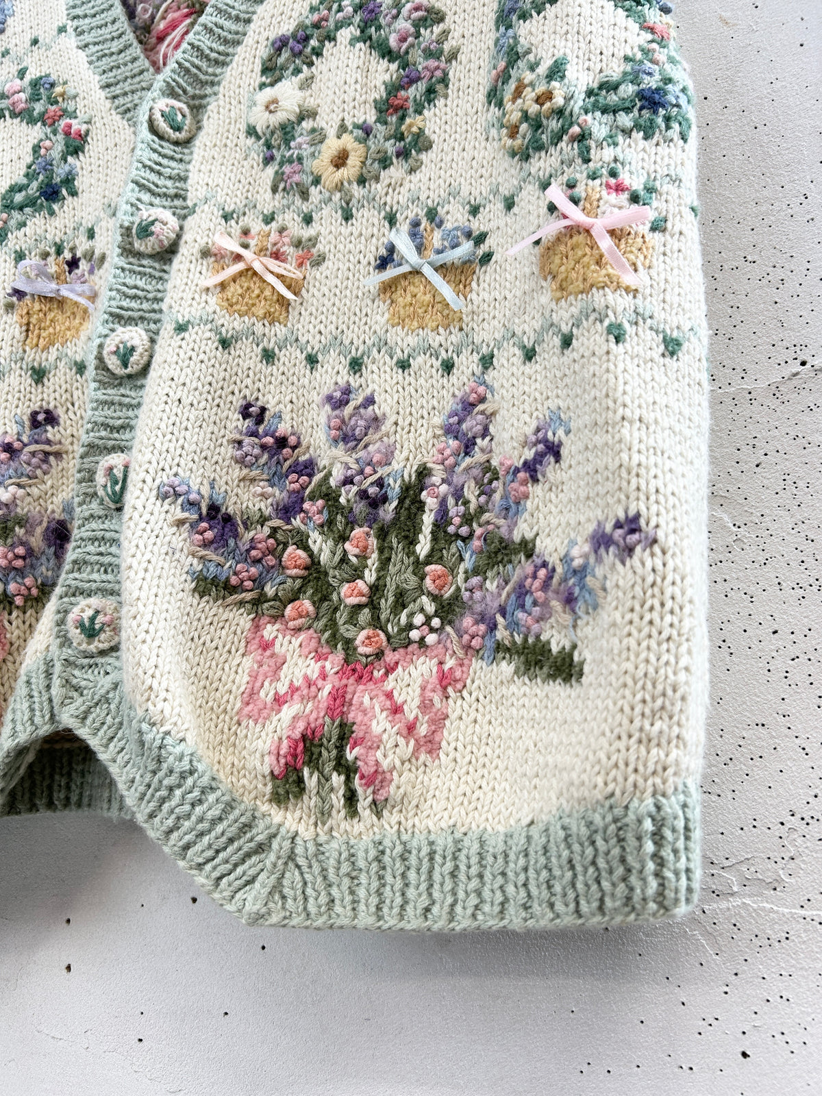 Vintage Knit Vest  [I33853]