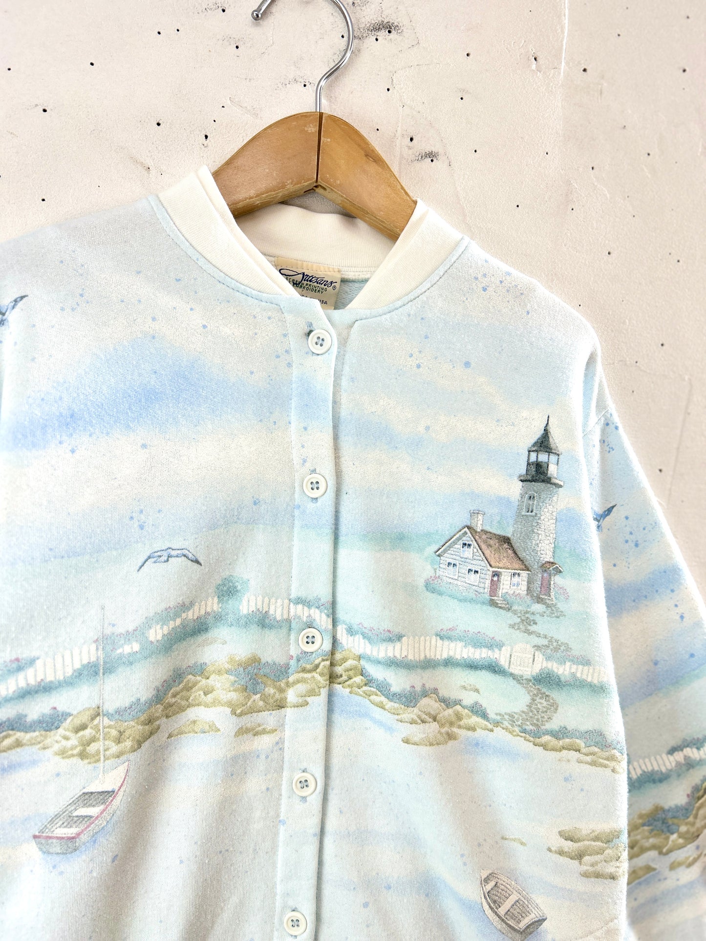 Vintage Sweat Cardigan MADE IN USA [J30589]
