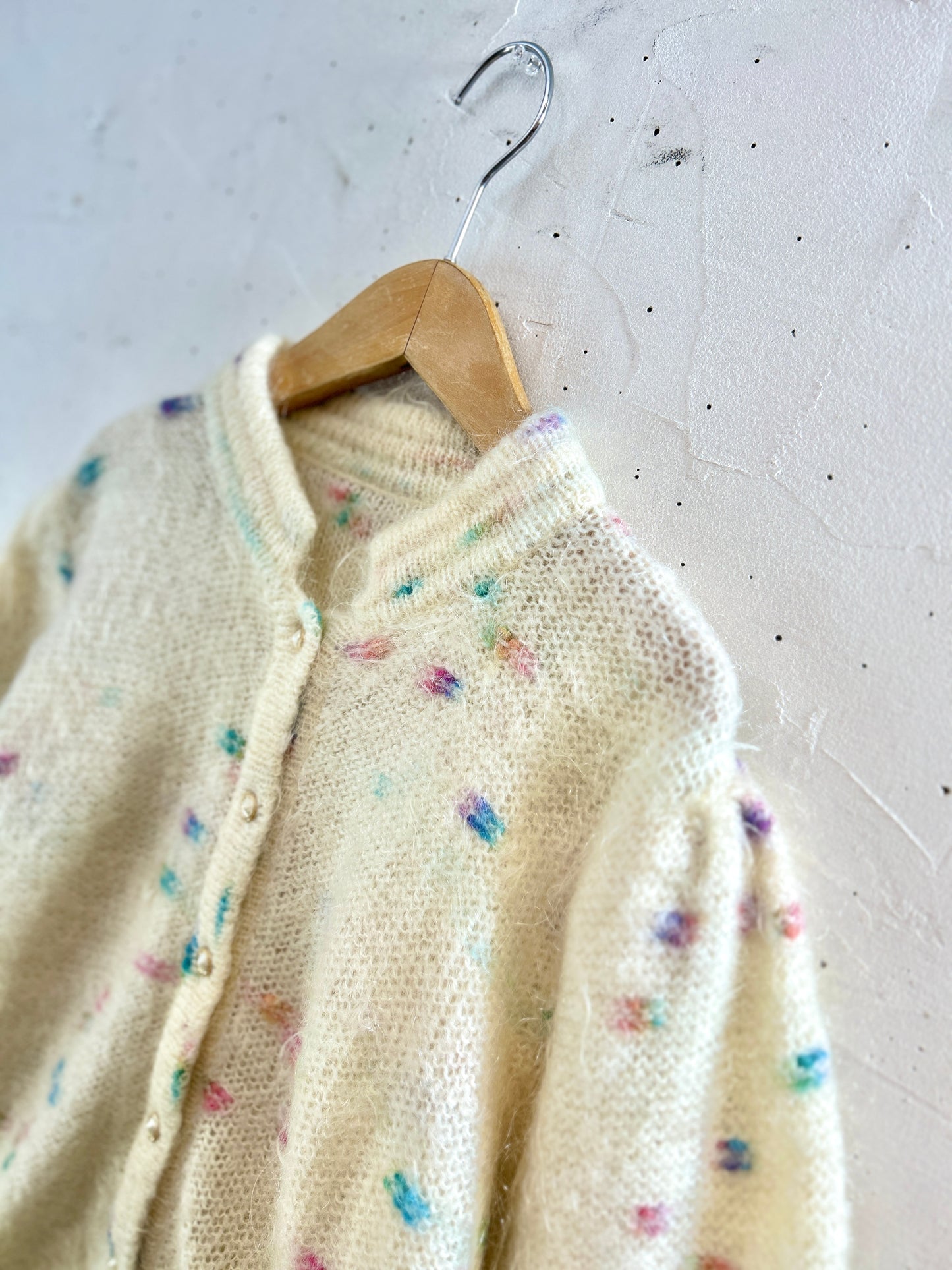 Vintage Mohair Knit Cardigan [K30839]