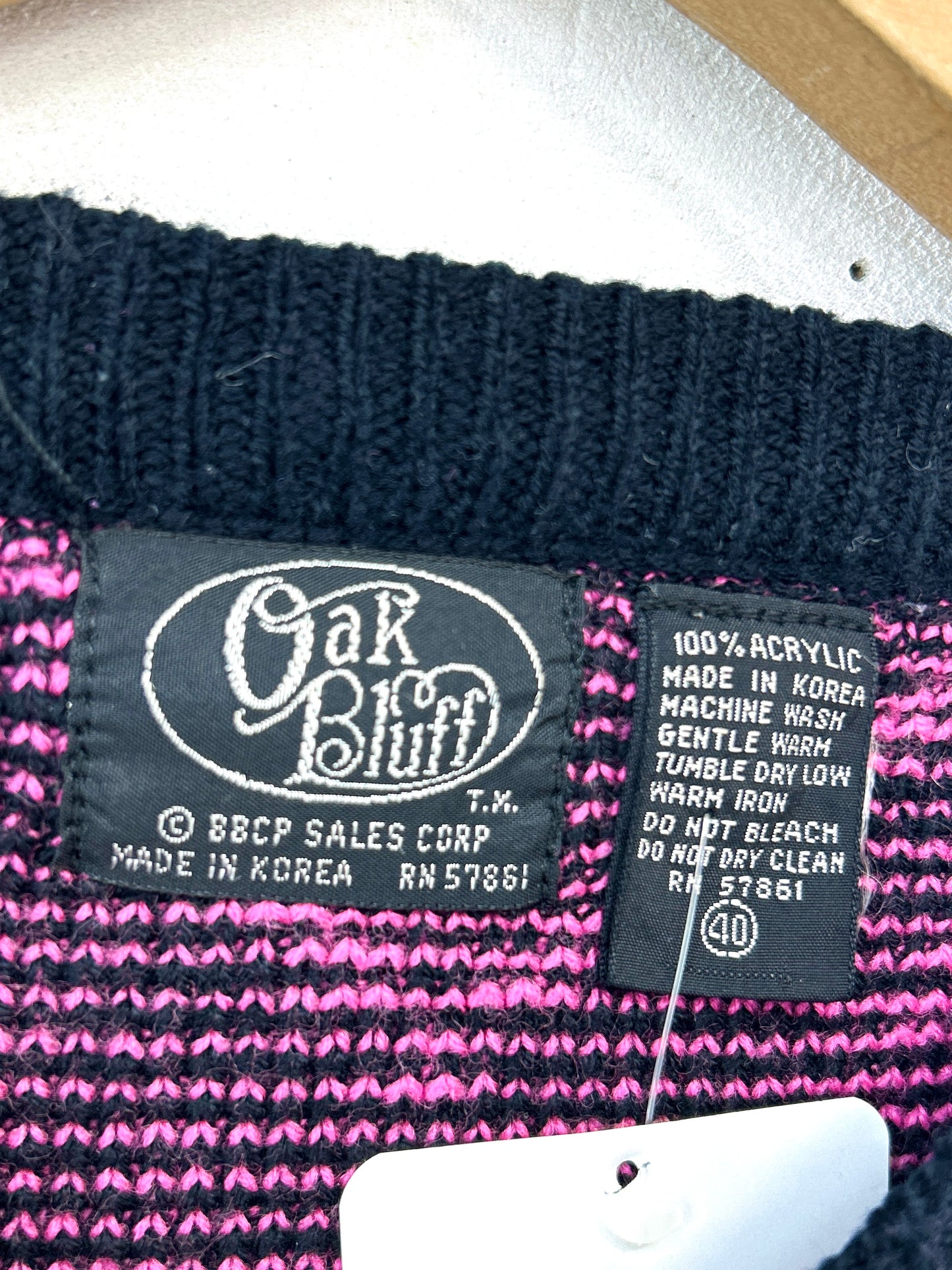 Vintage Fancy Knit Sweater  [L31086]