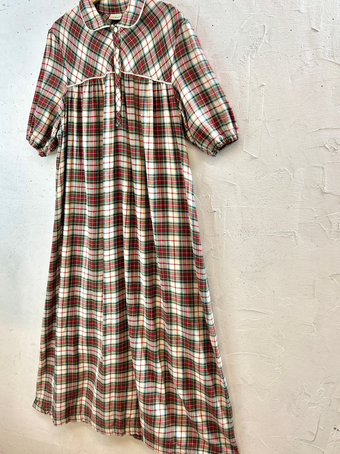 Vintage Plaid Dress 〜L.L.Bean〜 [J30437]