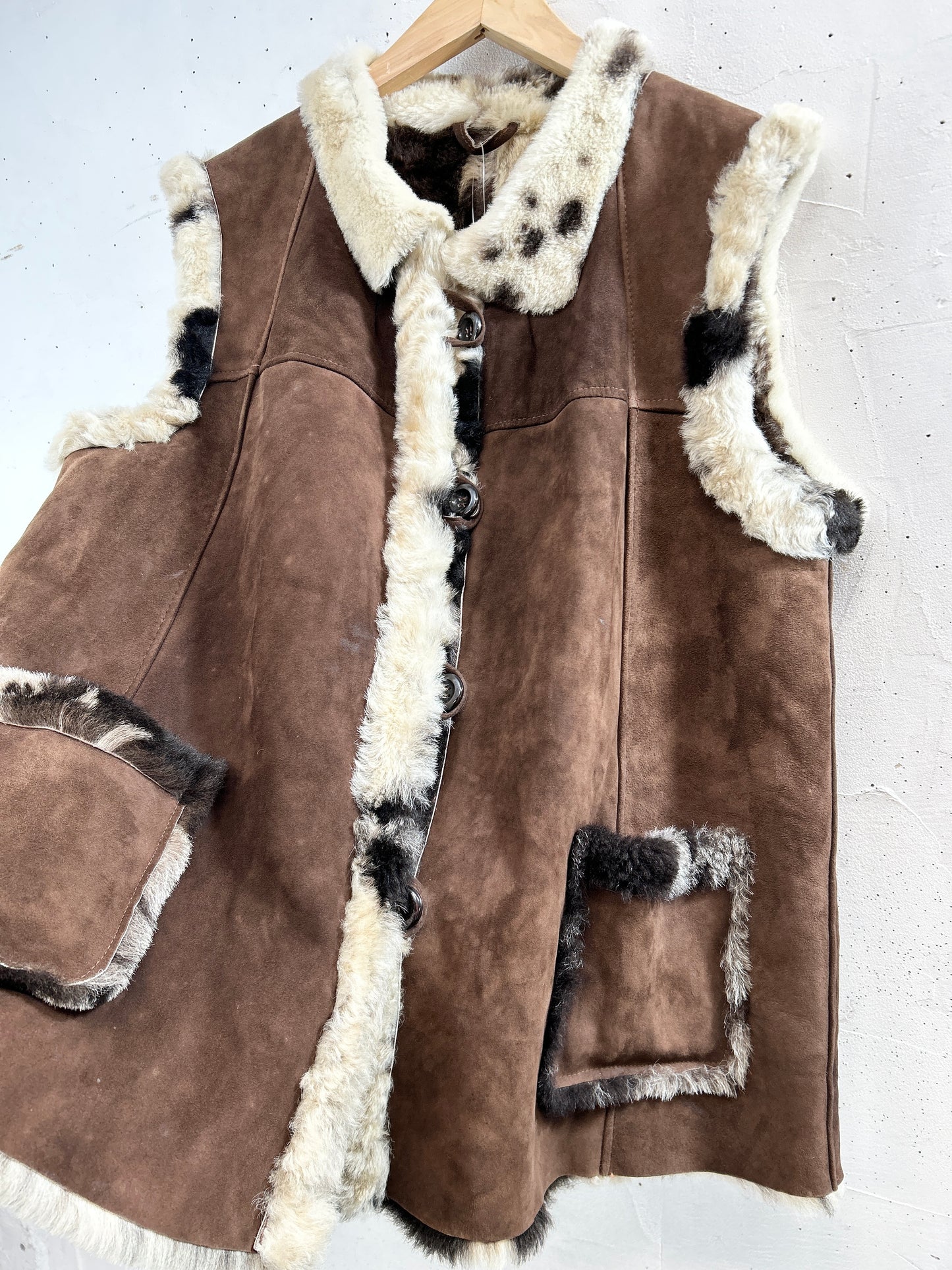 Vintage Mouton Vest [A31299]