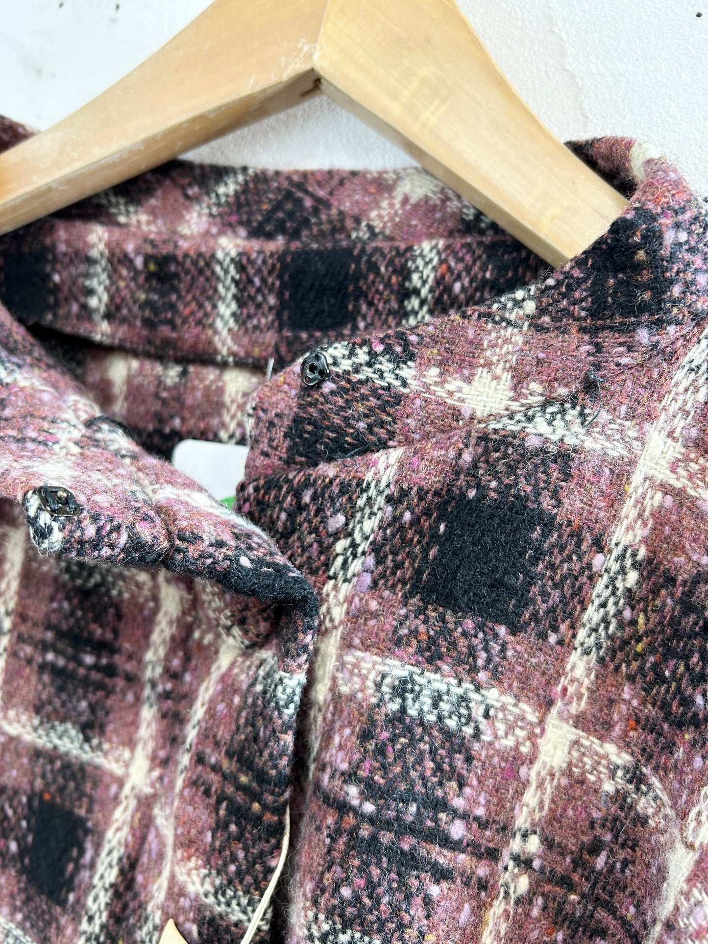 Vintage Plaid Poncho  [A31297]