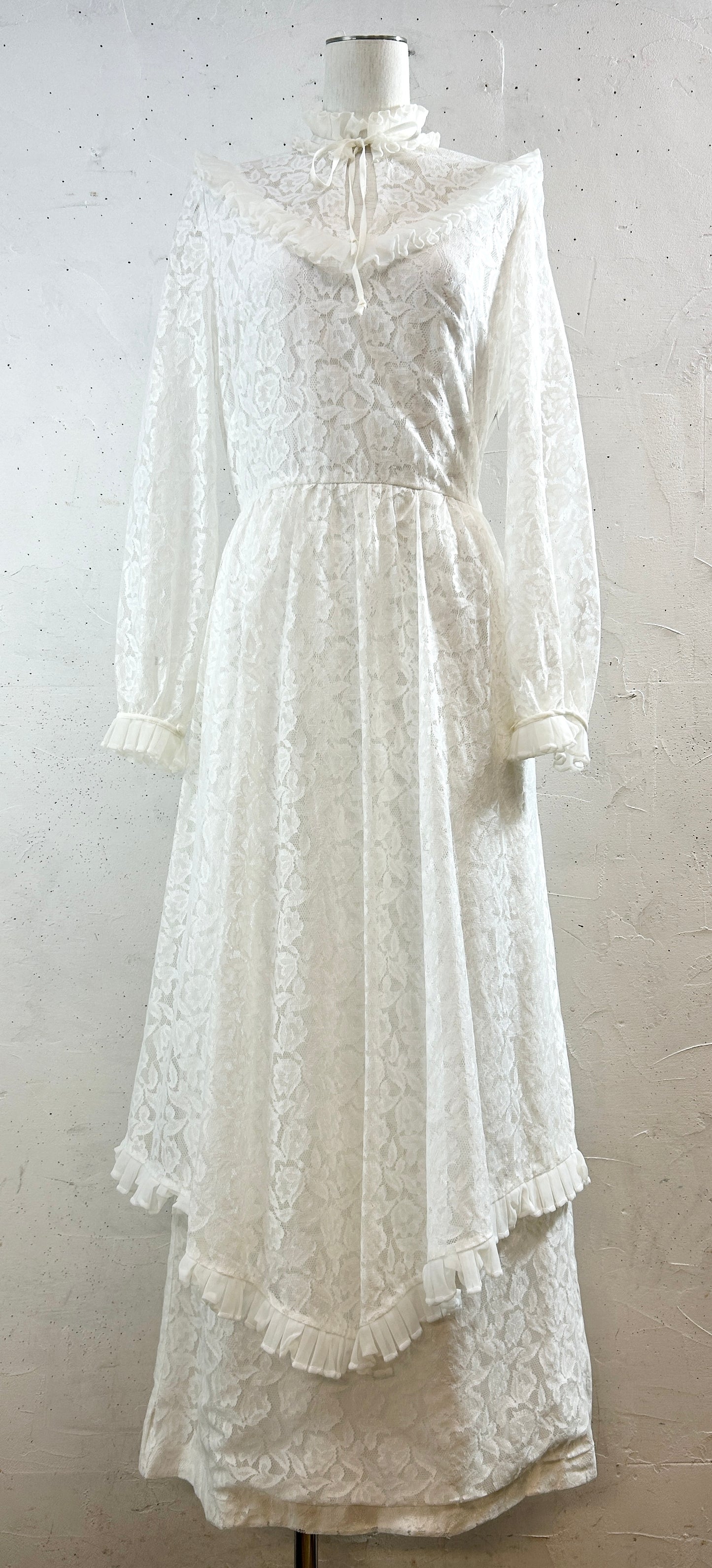 Vintage White Lace Dress [K30817]