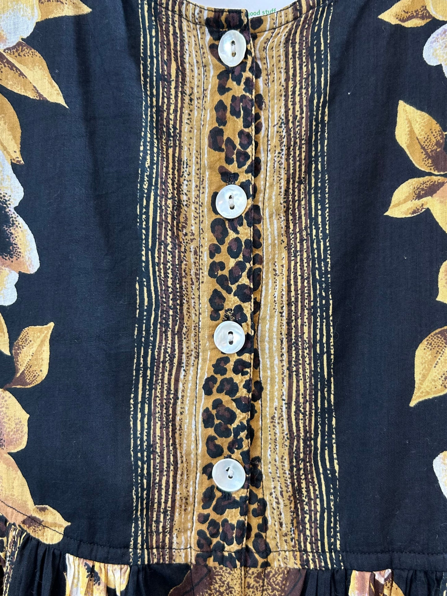 Vintage Indian Cotton Dress 〜LA CERA〜[G30759]