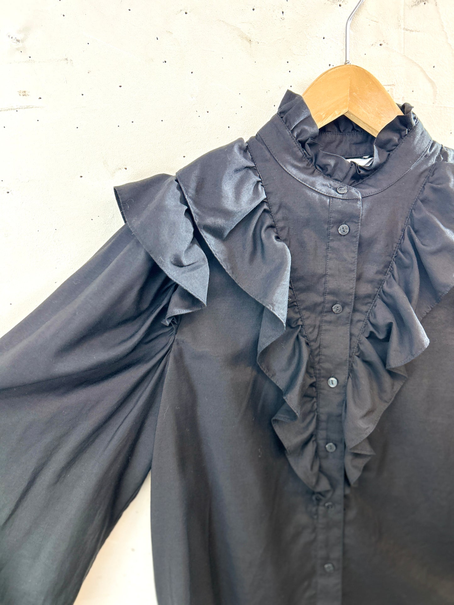 Vintage Black Blouse  [K30862]