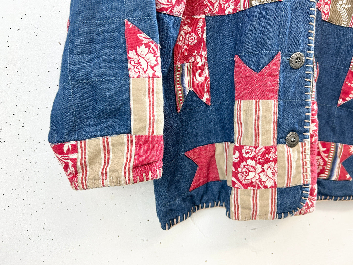 Vintage Denim Patch Jacket 〜Susan Bristol〜 [I30233]
