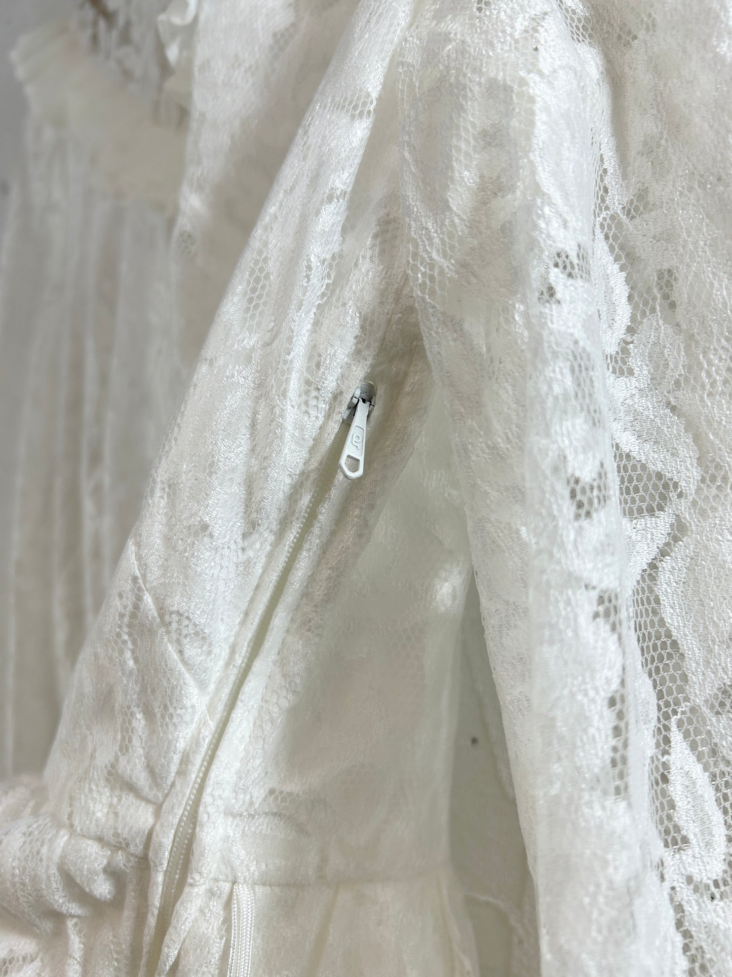 Vintage White Lace Dress [K30817]