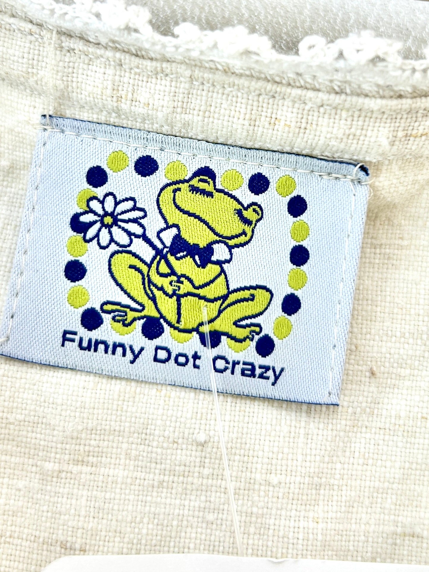 Vintage vest 〜Funny dot CRAZY〜 [F32663]