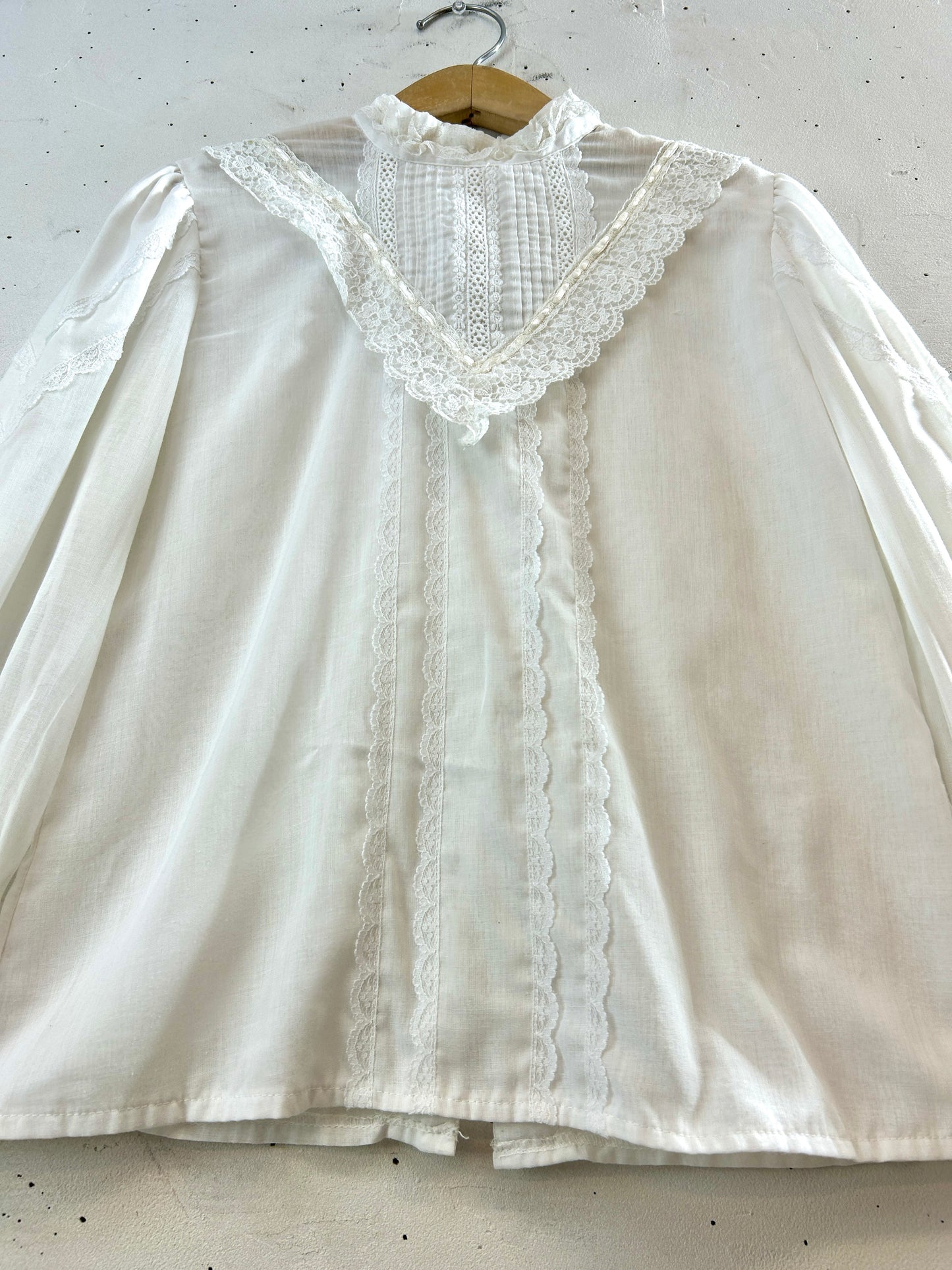 '70sVintage White Blouse 〜GUNNIES〜 [I30321]