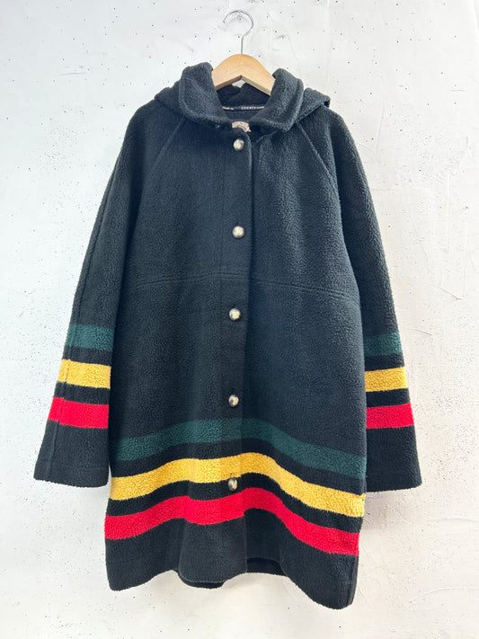 Vintage fleece Coat [J34130]