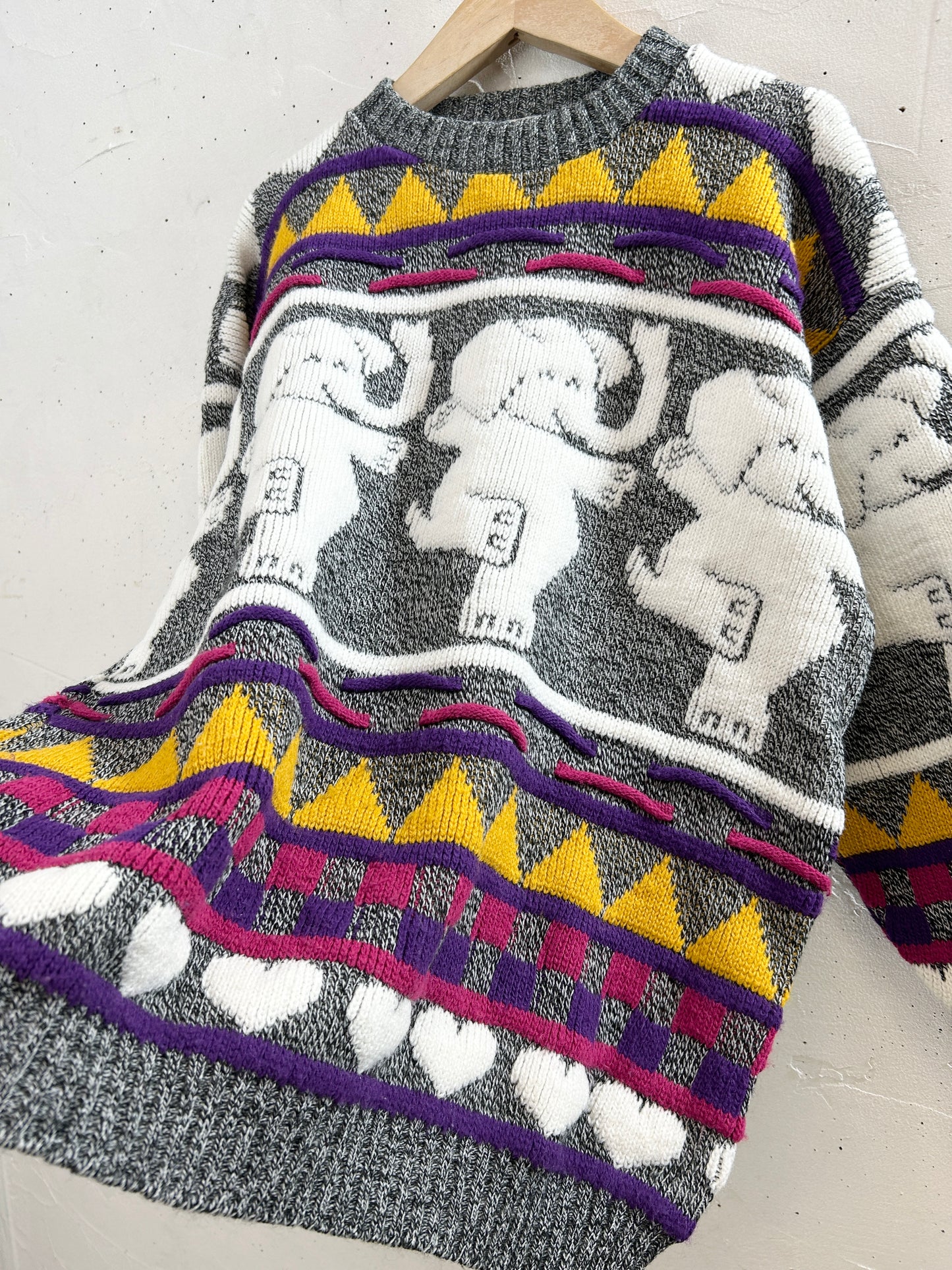 Vintage Knit Sweater 〜ROSE〜 [J30376]