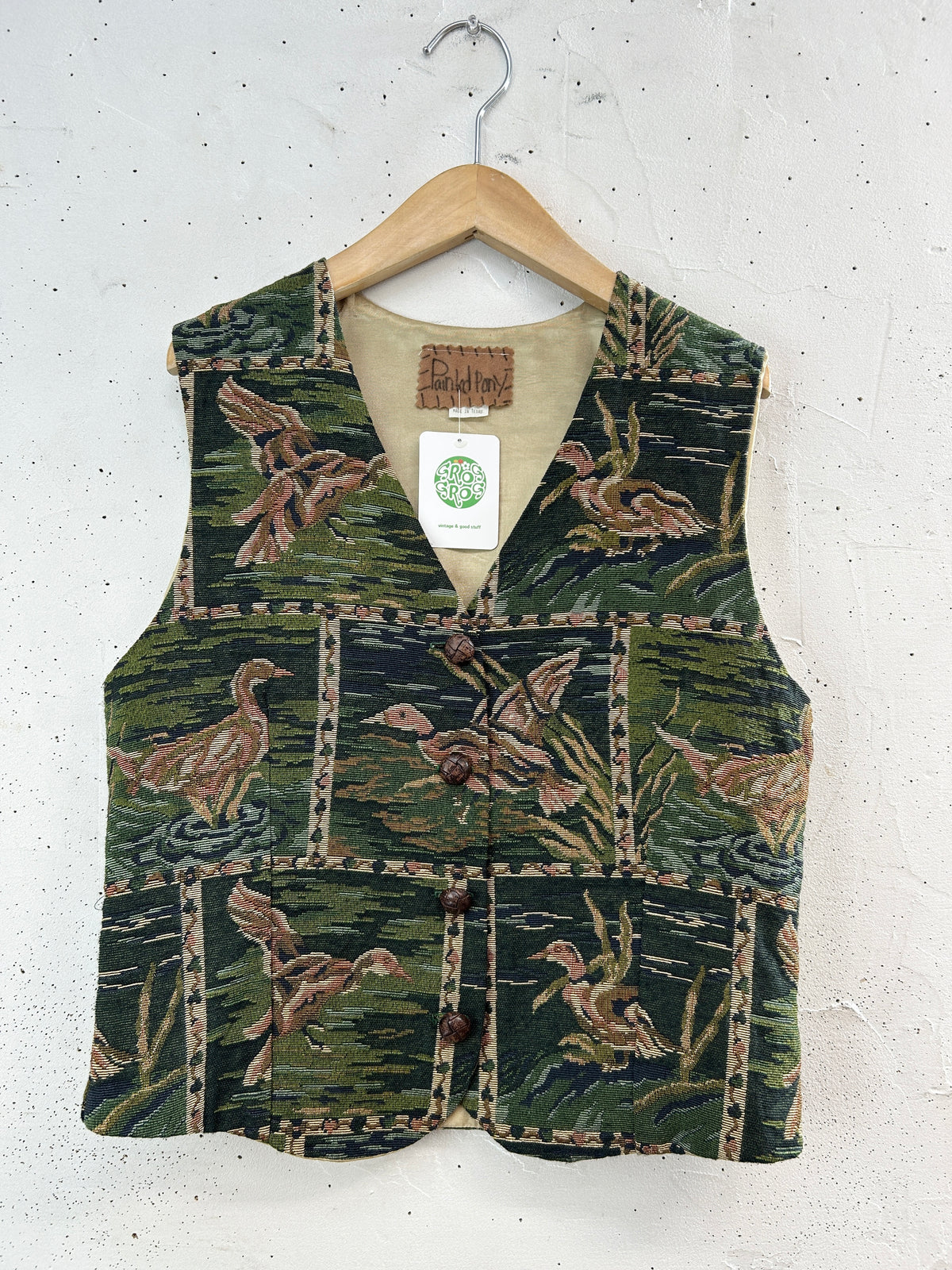 Vintage Gobelin Vest 〜Painted Pony〜 [J34116]