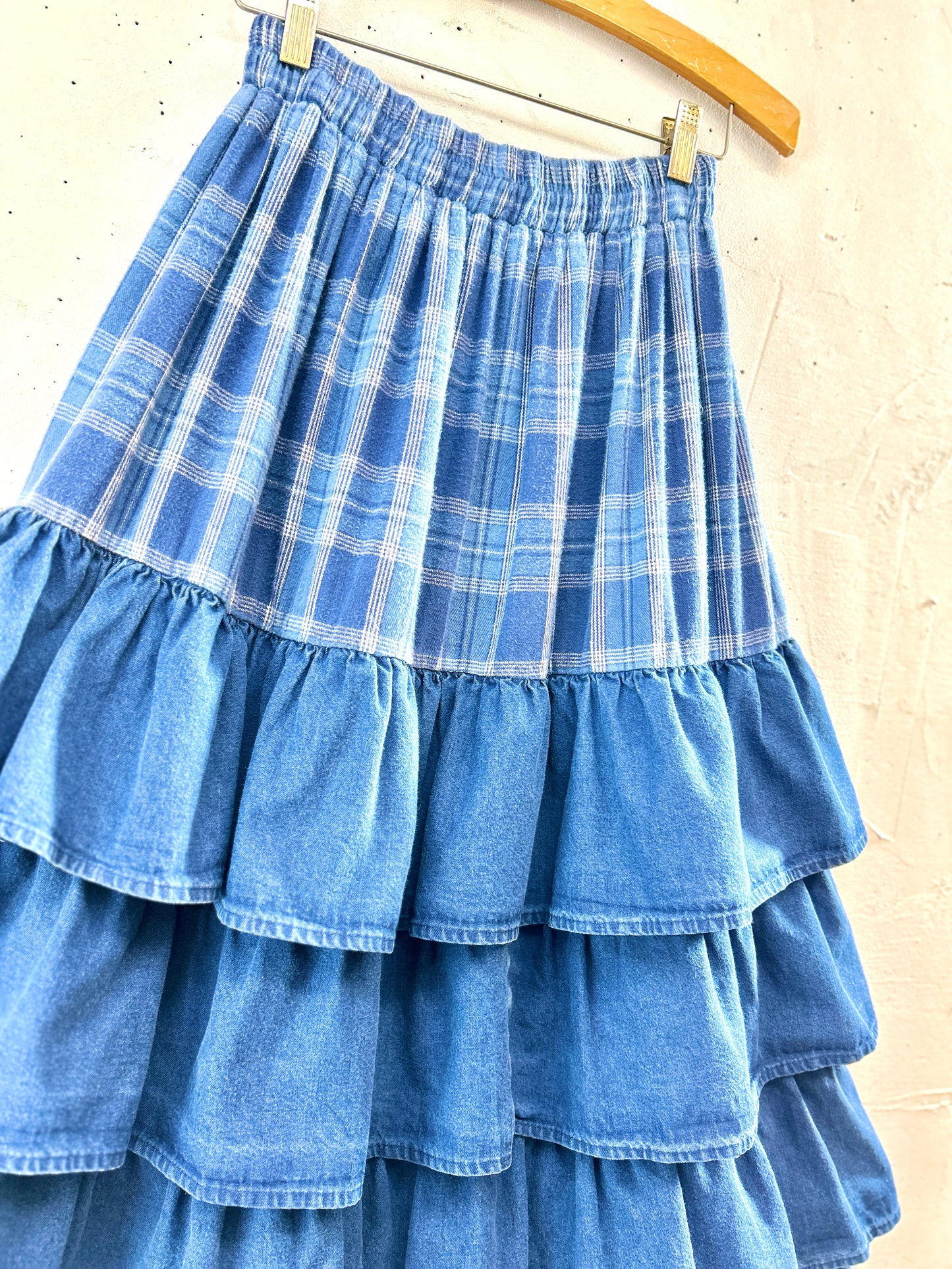 Vintage Denim Skirt MADE IN USA [K30777]