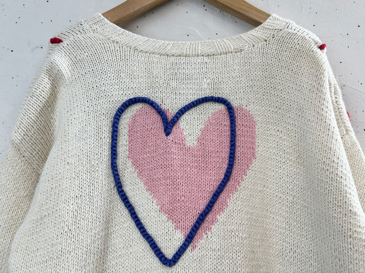 Vintage Cotton Knit Cardigan  [I33912]