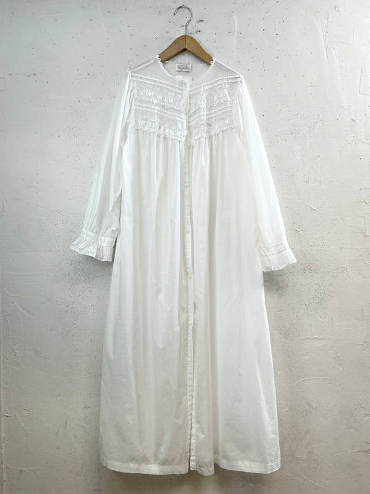 Vintage White Dress [I33684]
