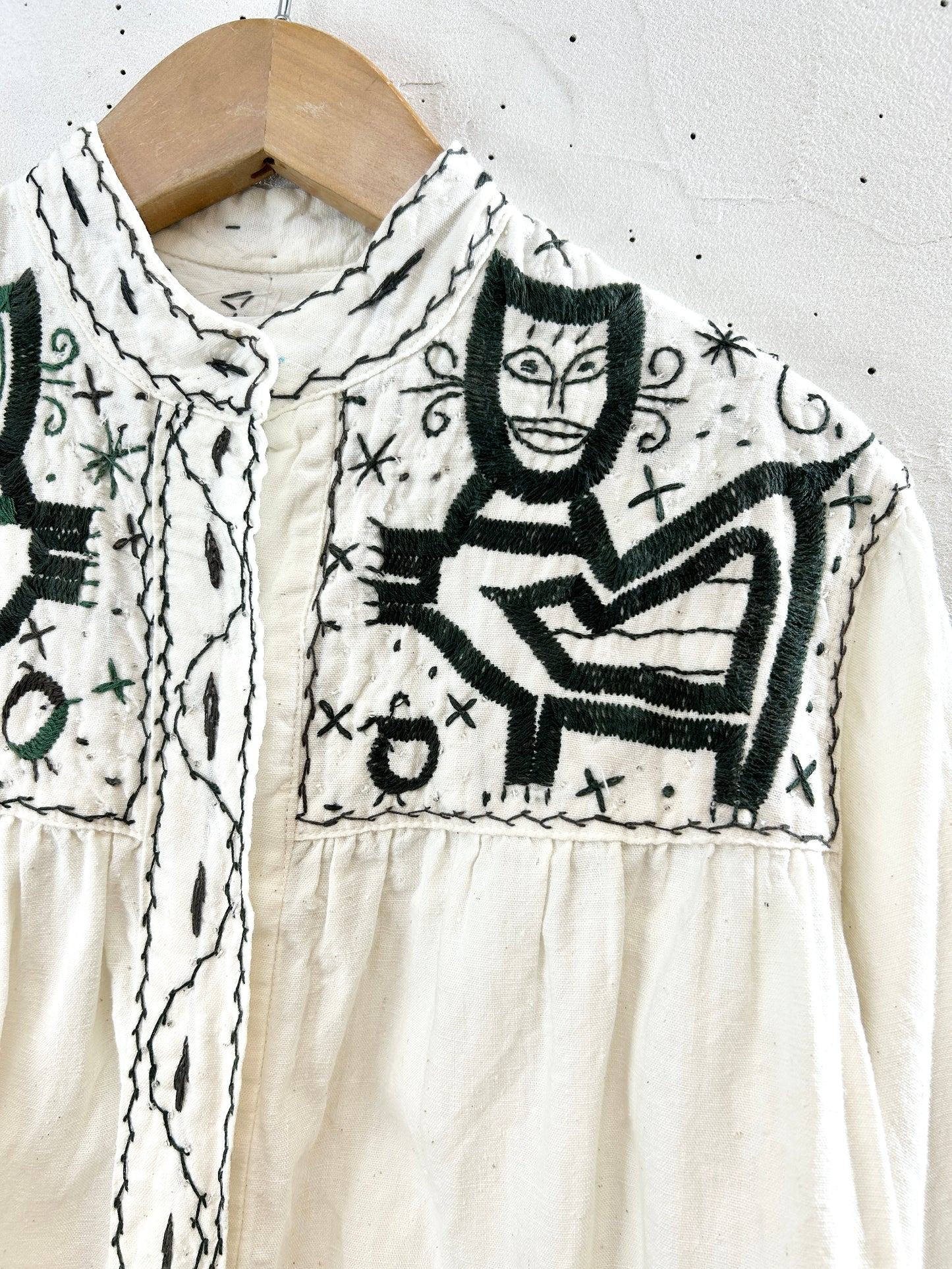 '70sVintage Embroidery Shirt HECHO EN MEXICO [H30903]