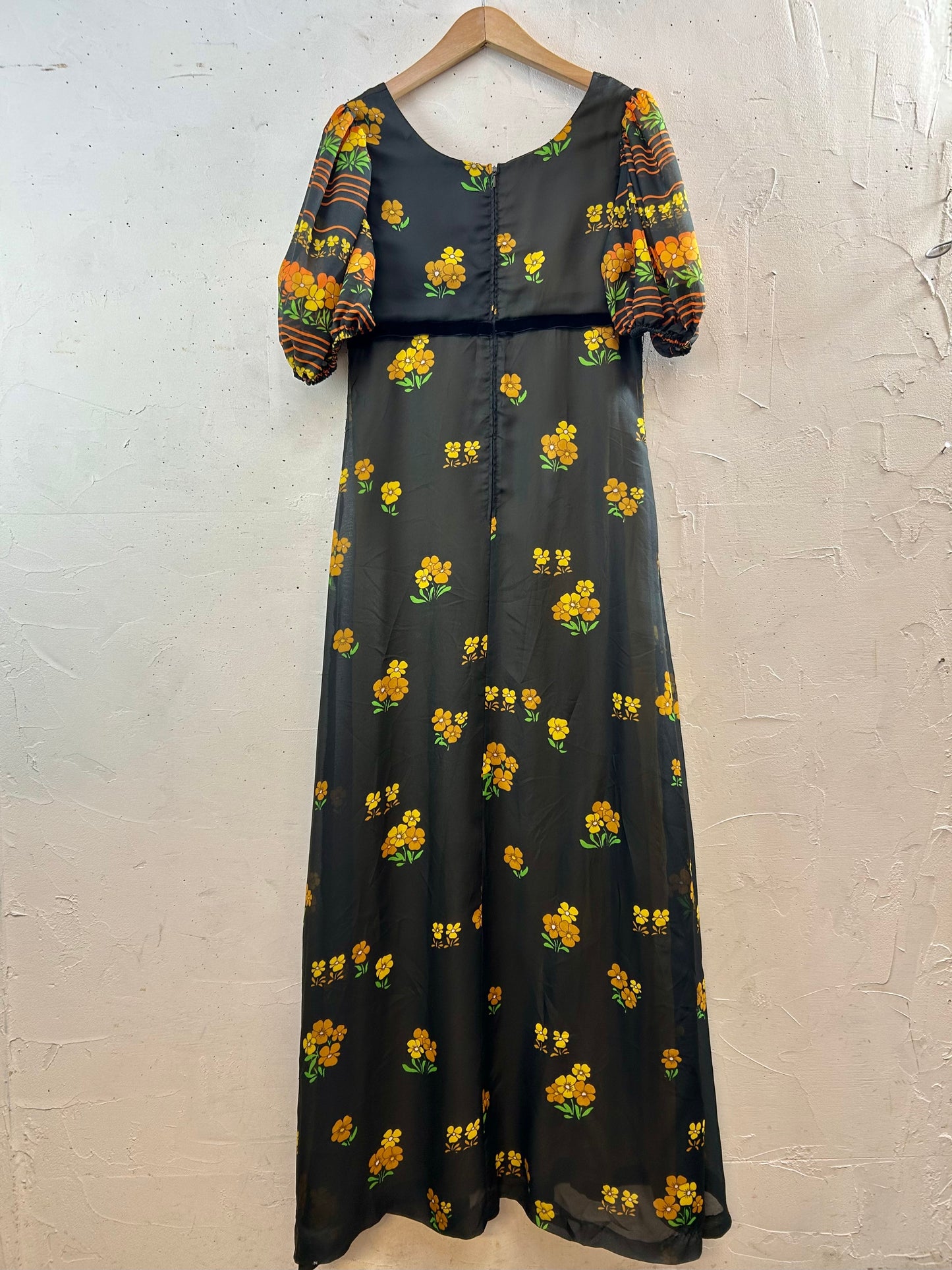 ’70s Vintage Flower Dress [G30615]
