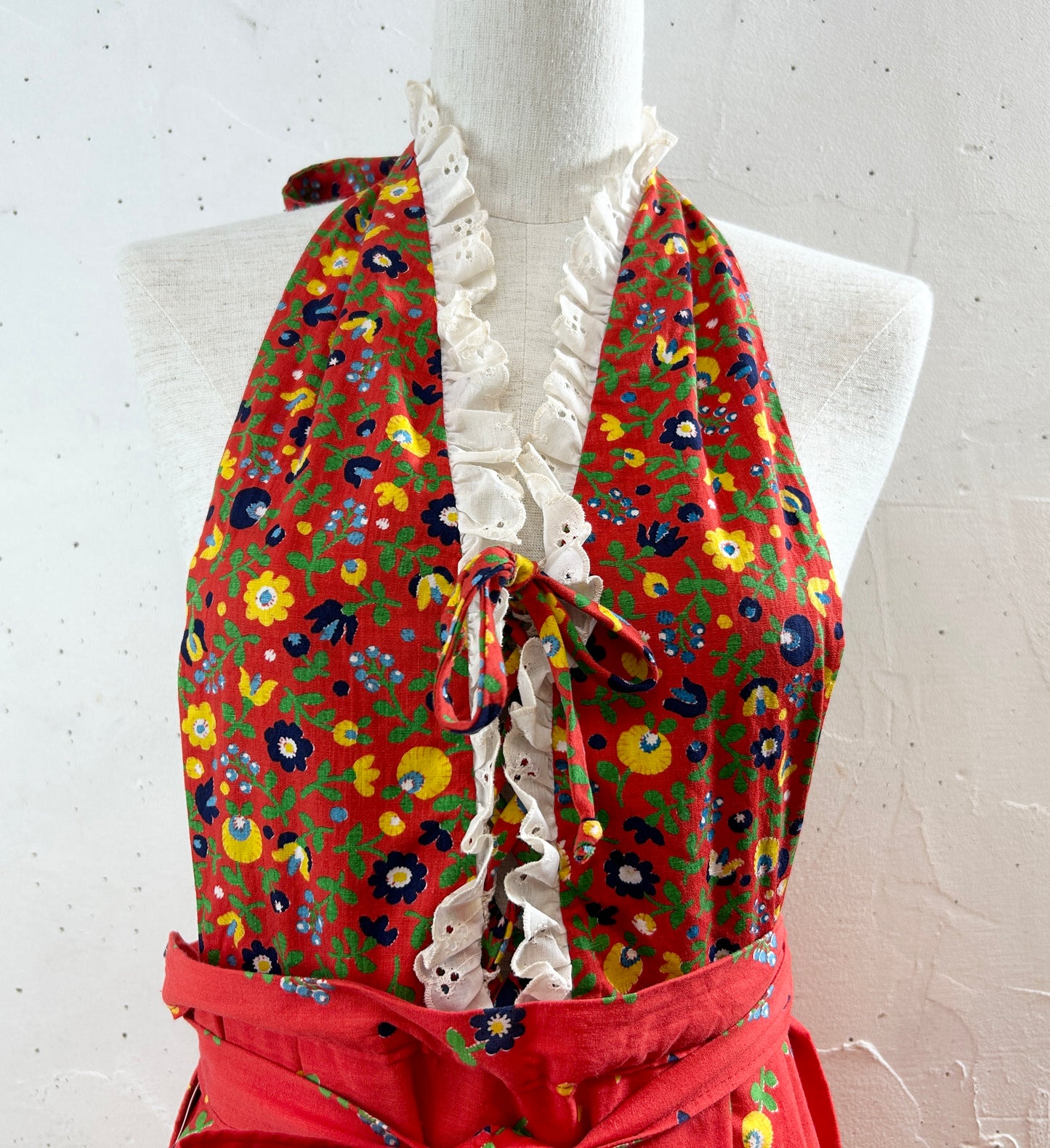 Vintage Dress ‘70s MADE IN USA [H30843]