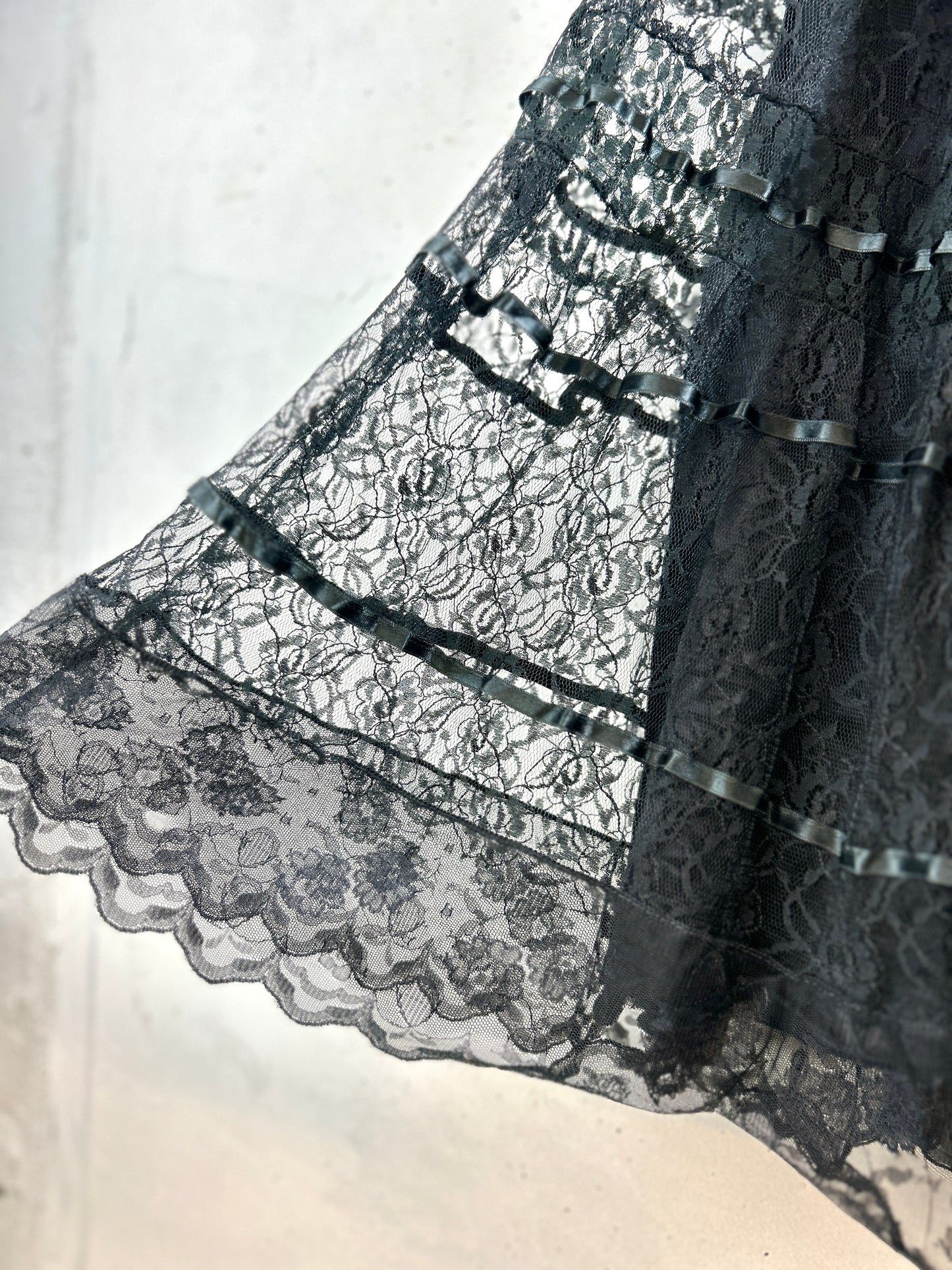 Vintage Lace Skirt MADE IN FRANCS [H30760]