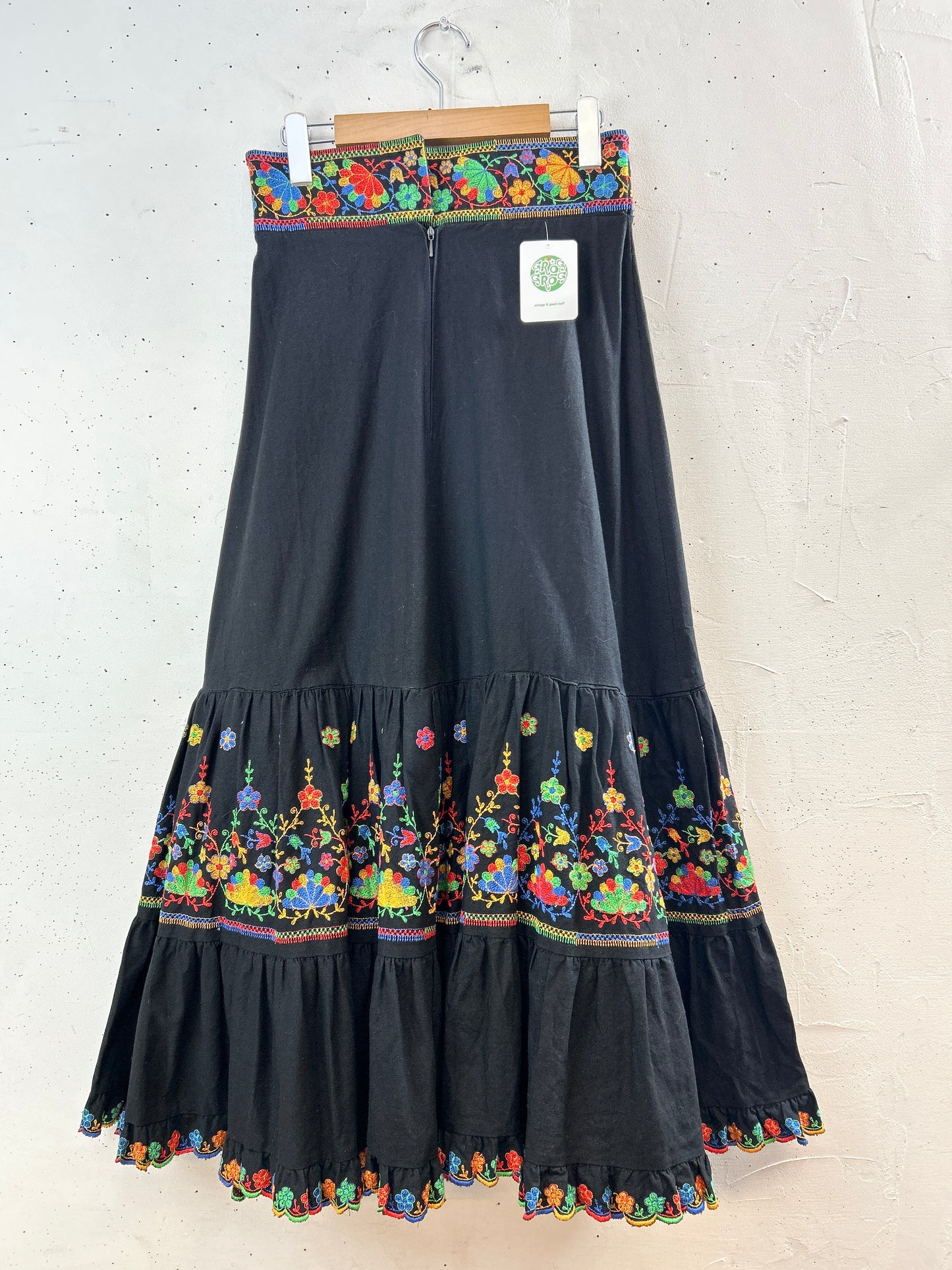 Vintage Flower Stitche Skirt [I30168]