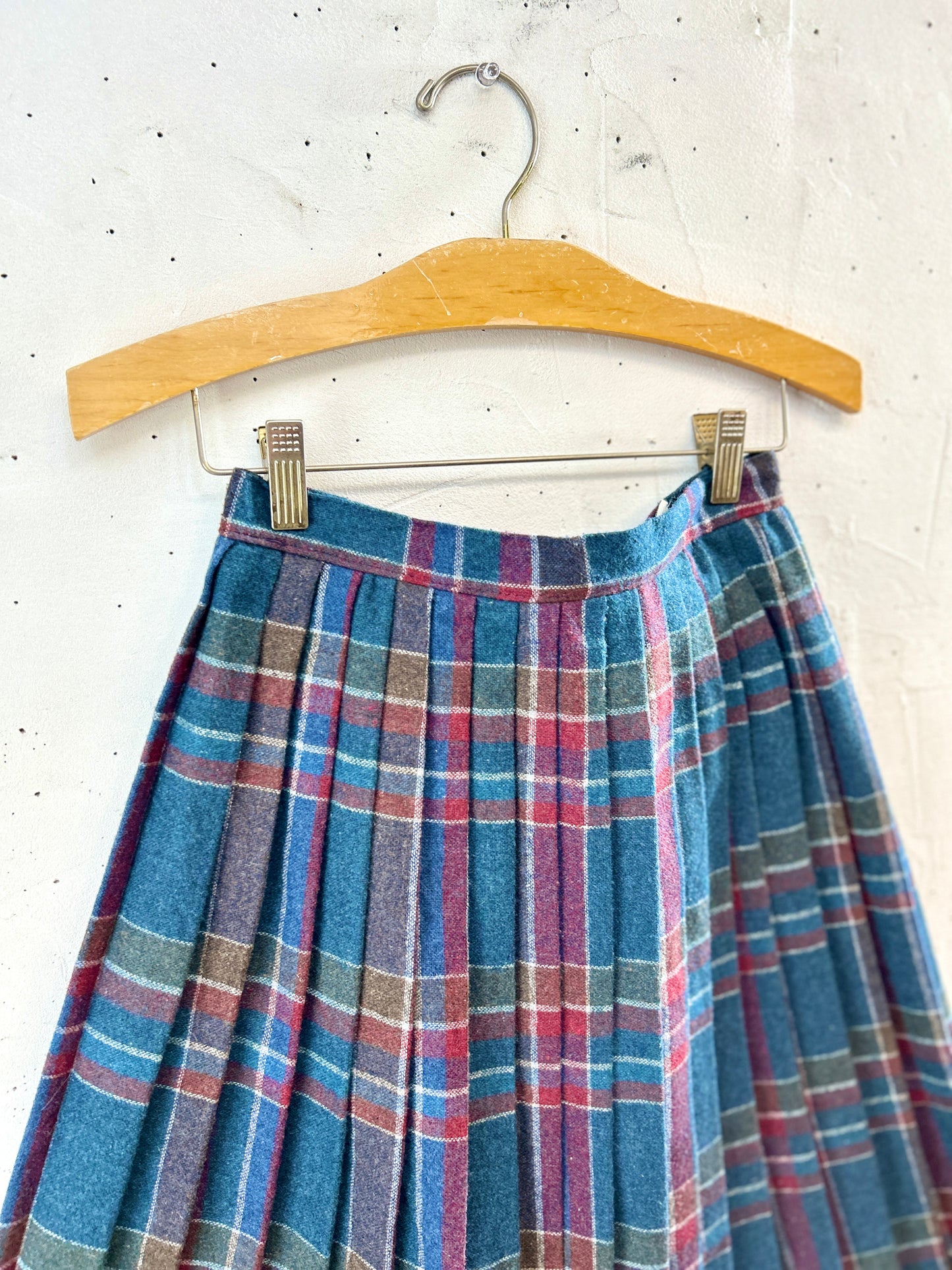 Vintage Plaid Skirt [K30768]