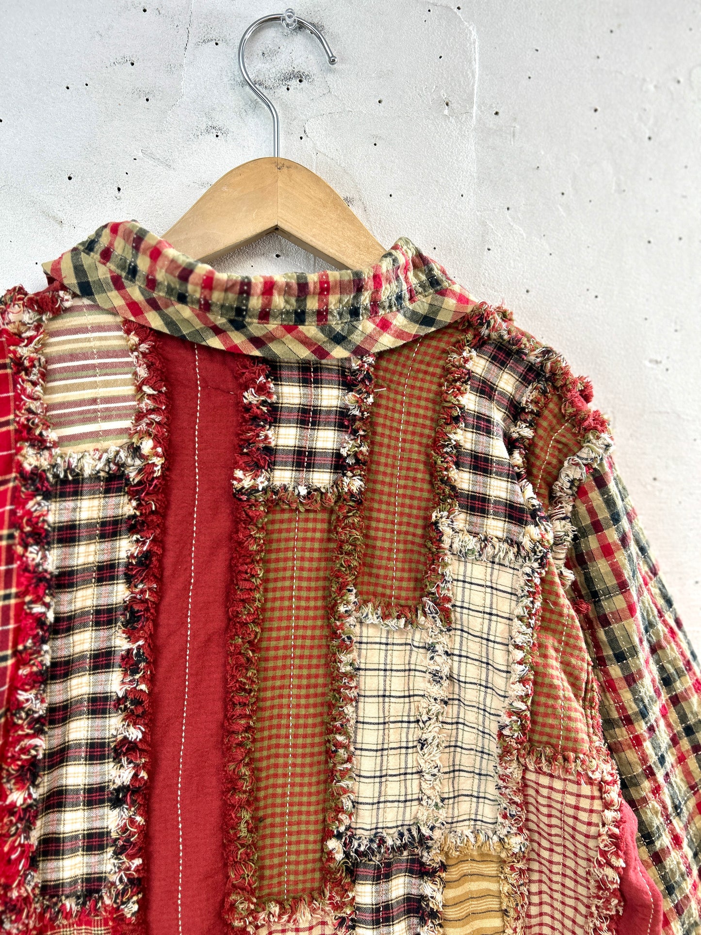 Vintage Patchwork Quilt Jacket  [L31073]