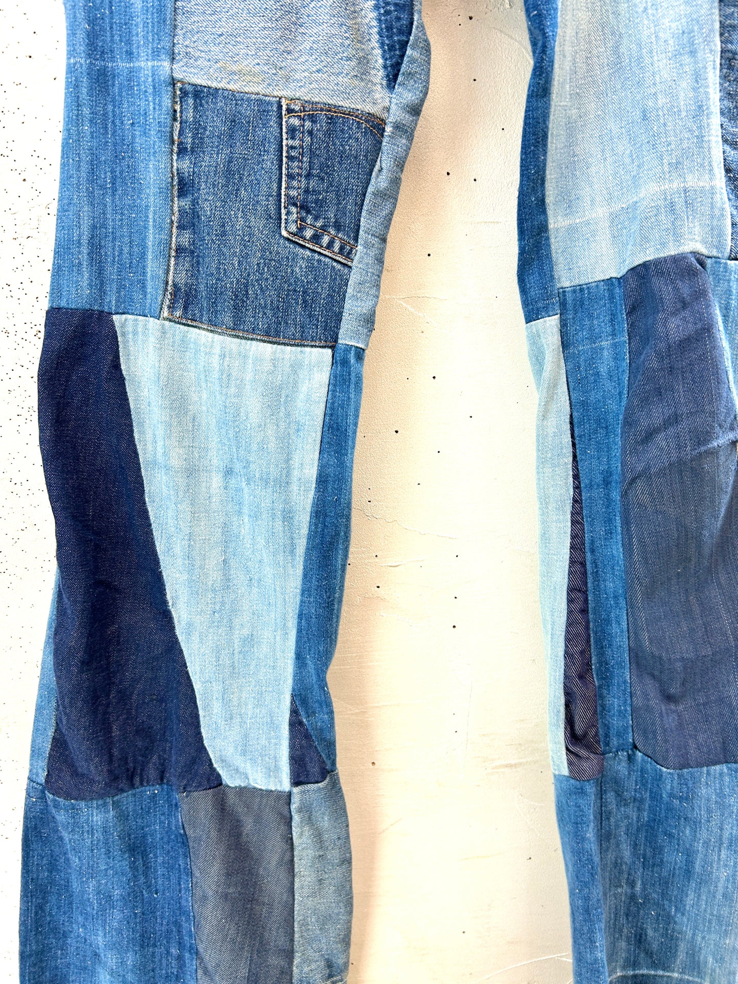 Vintage Crazy Denim Patchwork Pants[F32634]