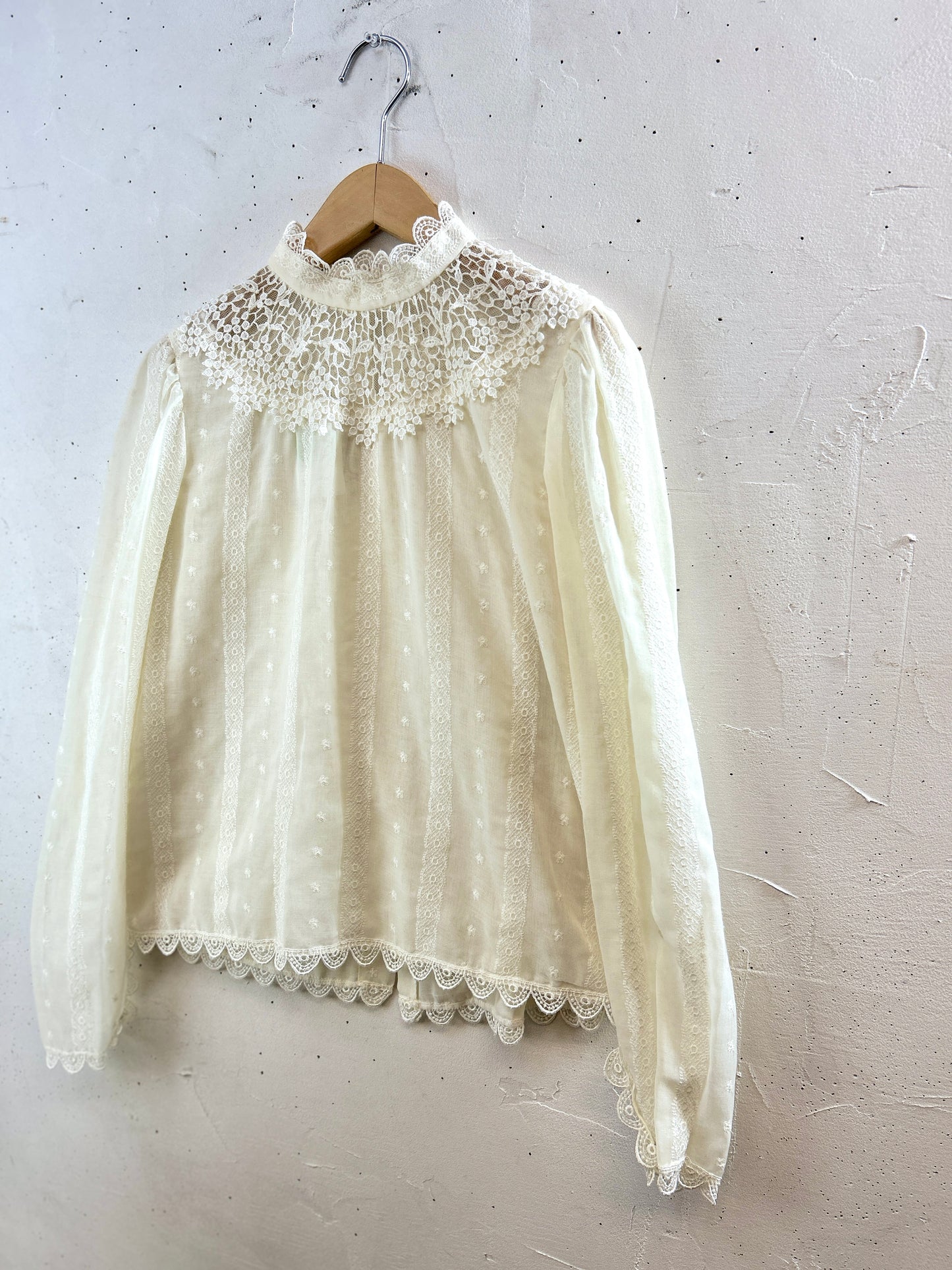 Vintage White Blouse [I30182]