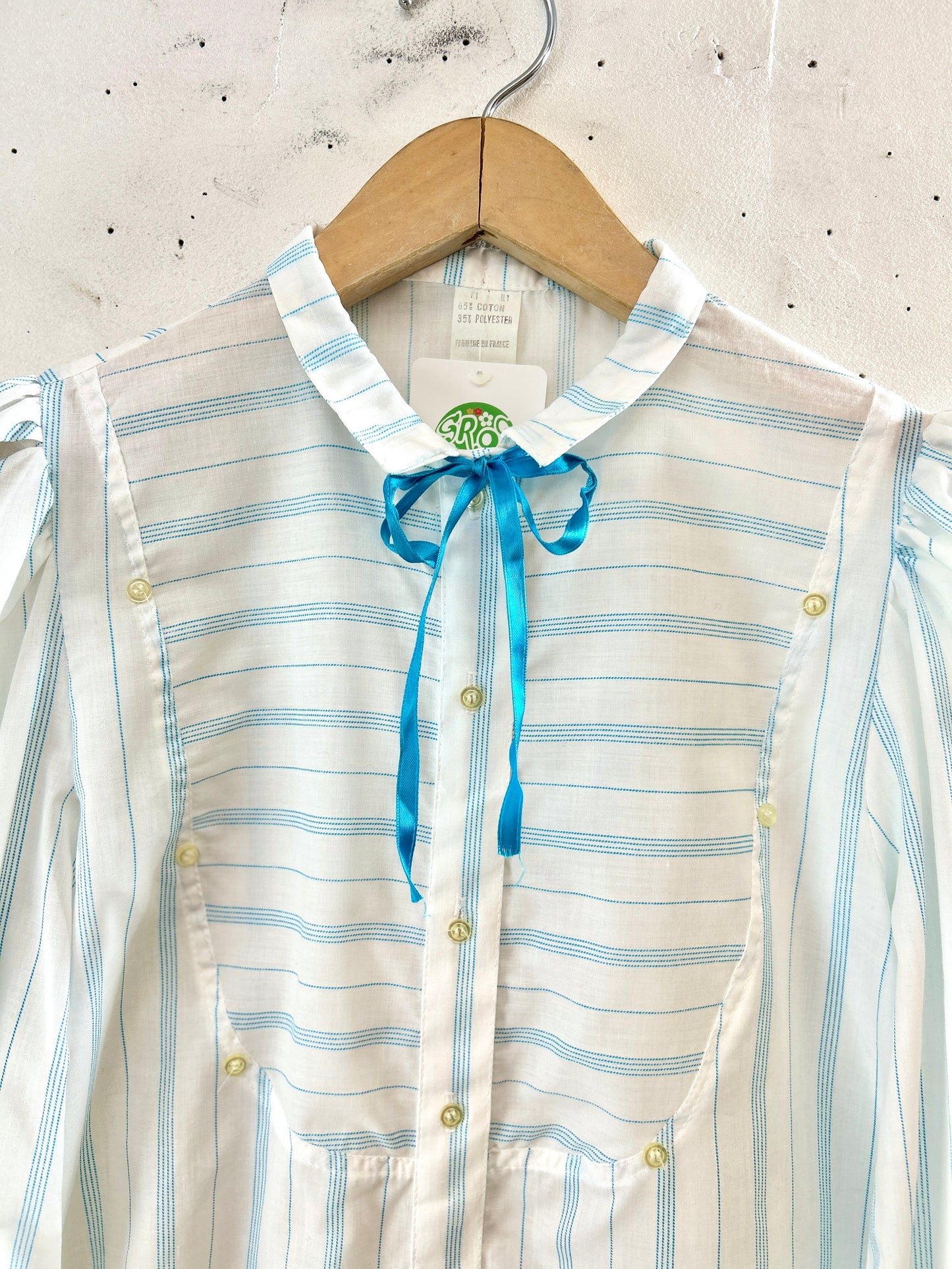 Vintage Blouse Made in France  [L30969]