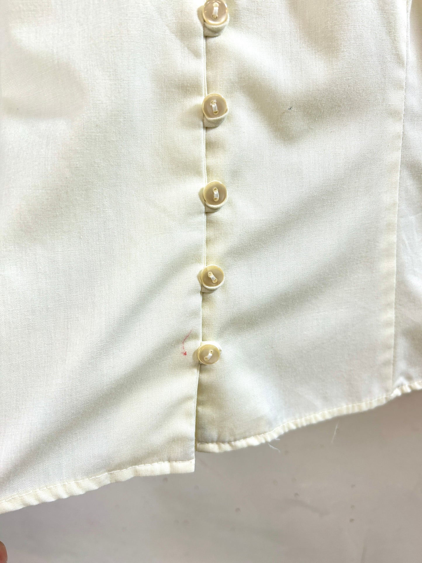 '70s Vintage White Blouse [I30322]