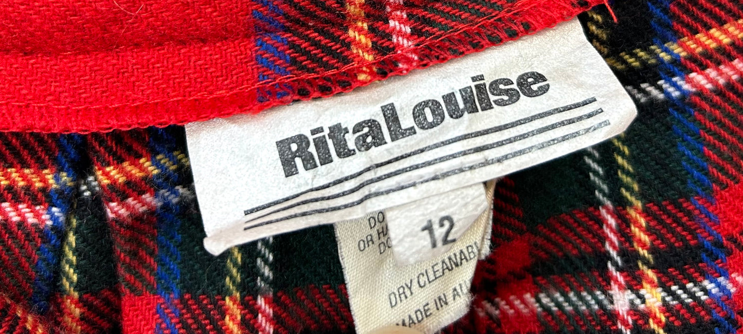 Vintage Plaid Skirt [L29183]