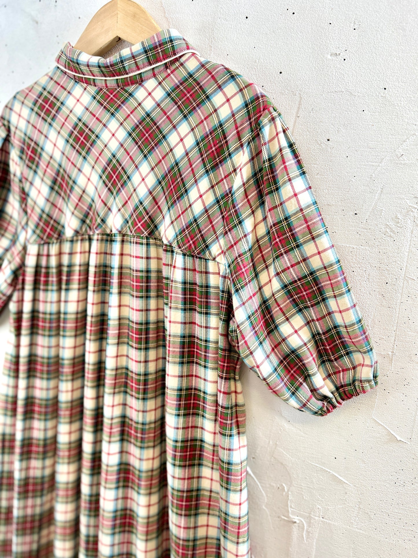 Vintage Plaid Dress 〜L.L.Bean〜 [J30437]