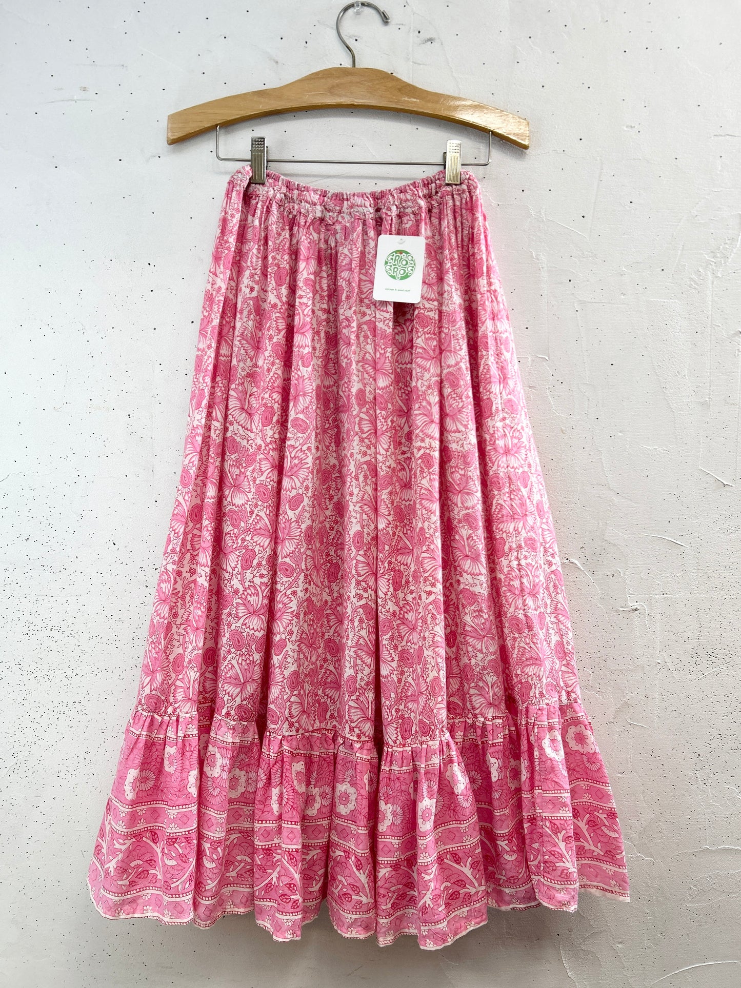 Vintage Tiered Skirt  MADE IN INDIA [C31864]