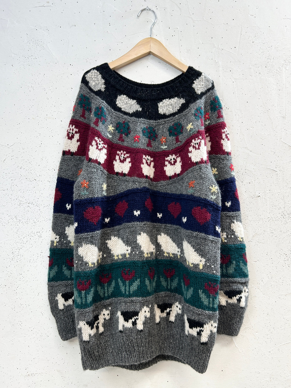 Vintage Knit Sweater [J34186]