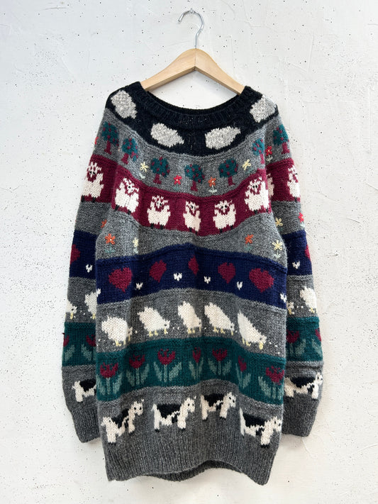 Vintage Knit Sweater [J34186]