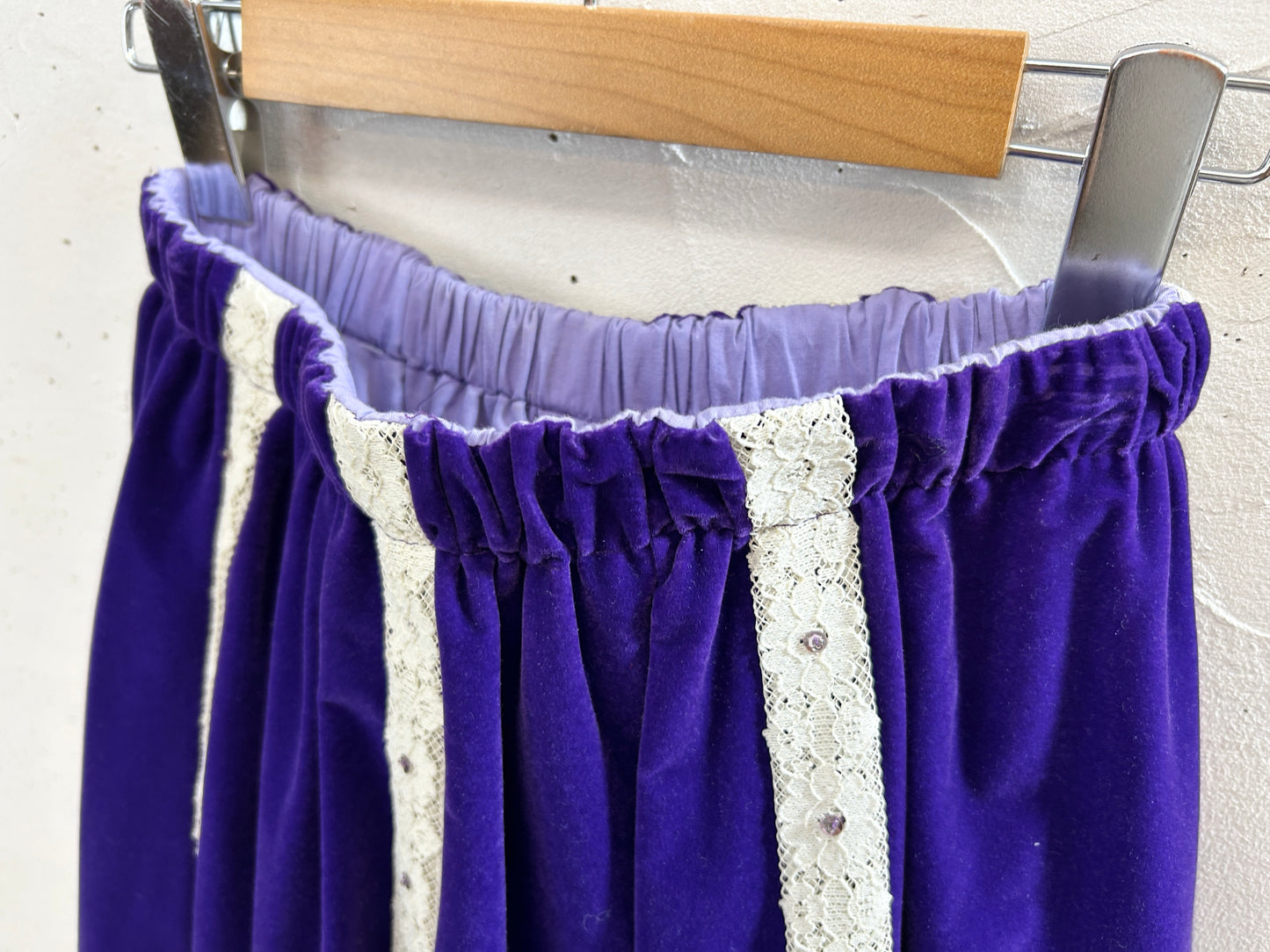 ’70s Velour Skirt 〜carefree fashions〜 [I30153]