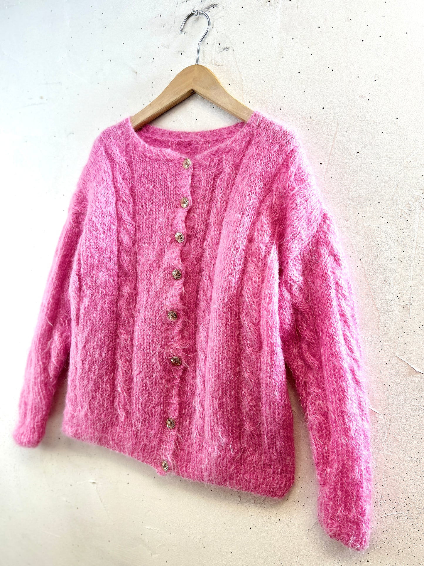 Vintage Mohair Knit Cardigan [K30739]