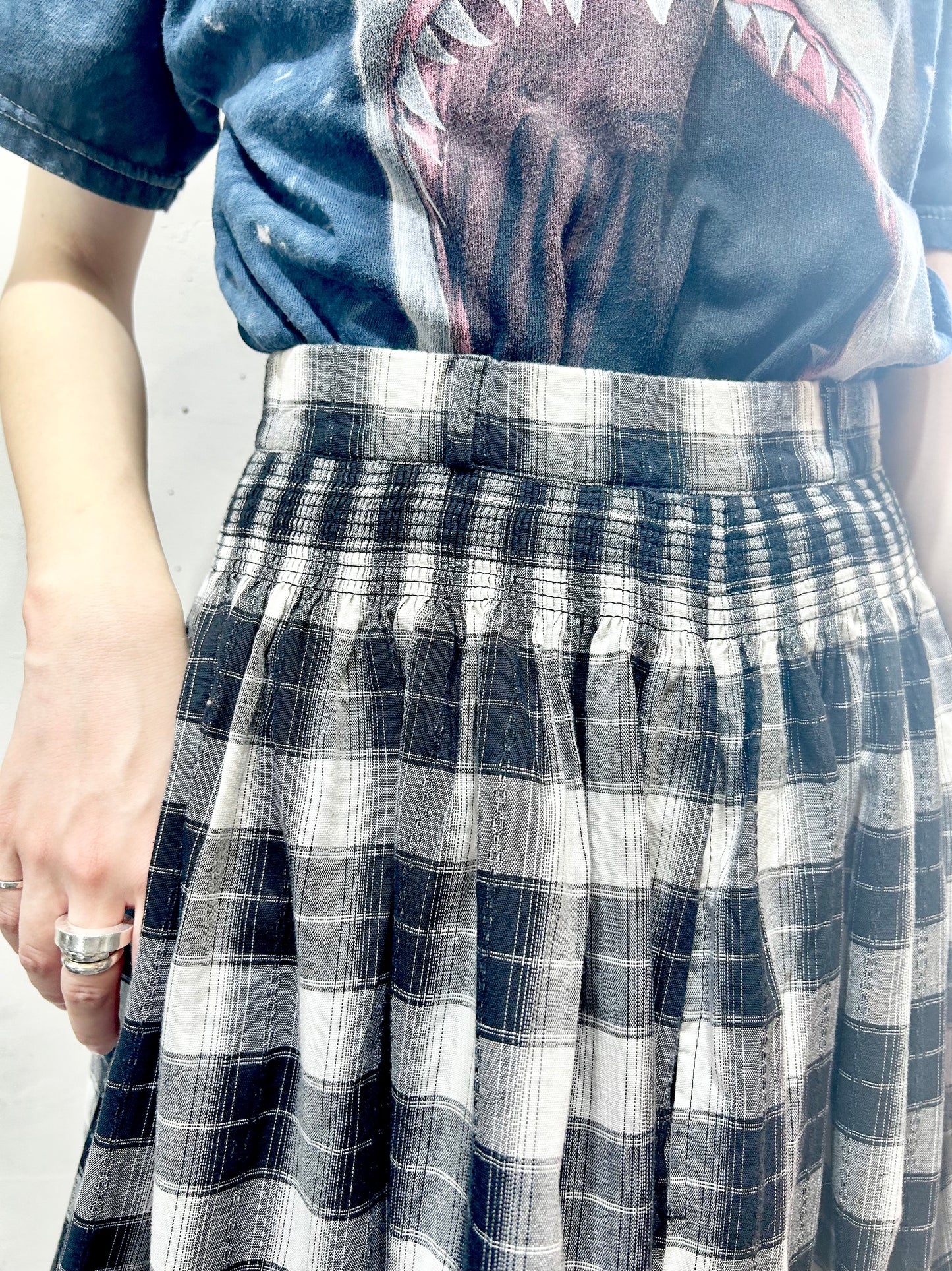 Vintage Tyrol Plaid Skirt [H24719]