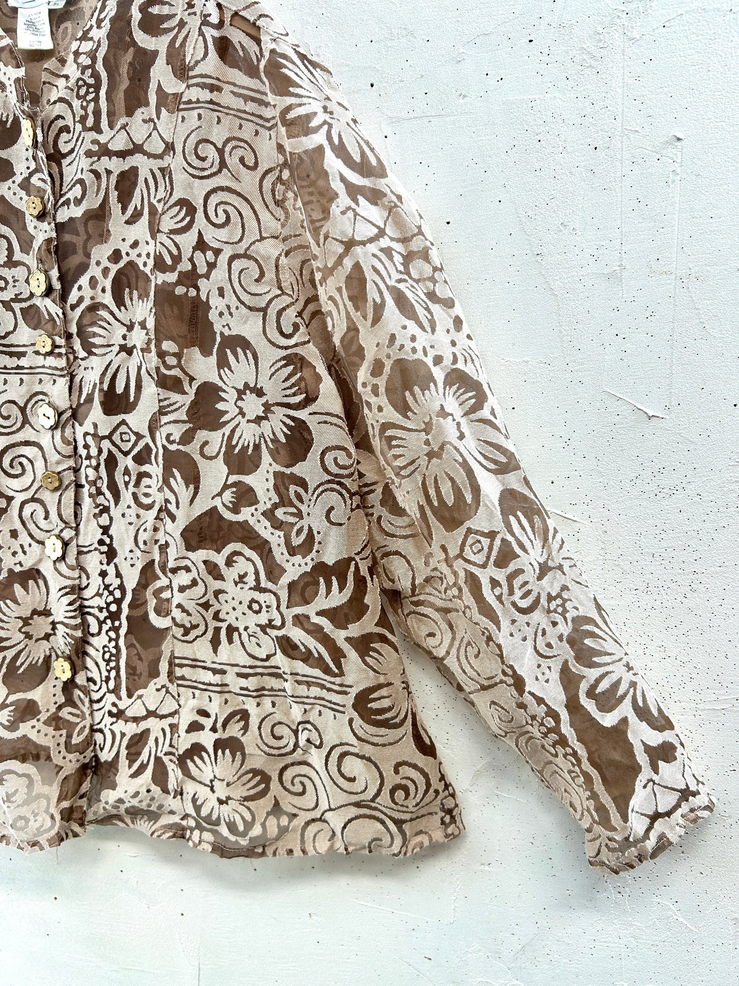 Vintage Sheer Shirt Jacket [D32208]