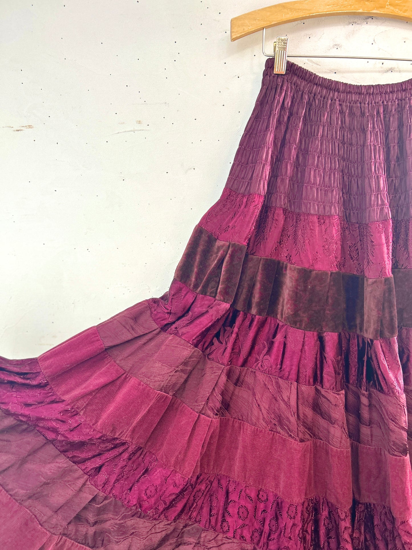 Vintage Tired Skirt Made in Poland [A31251]
