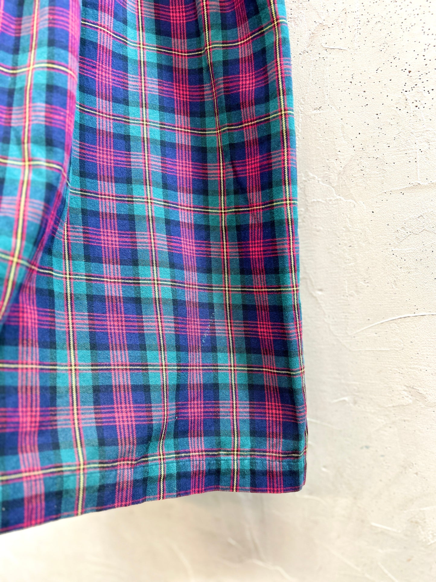 Vintage Plaid Dress [A31349]