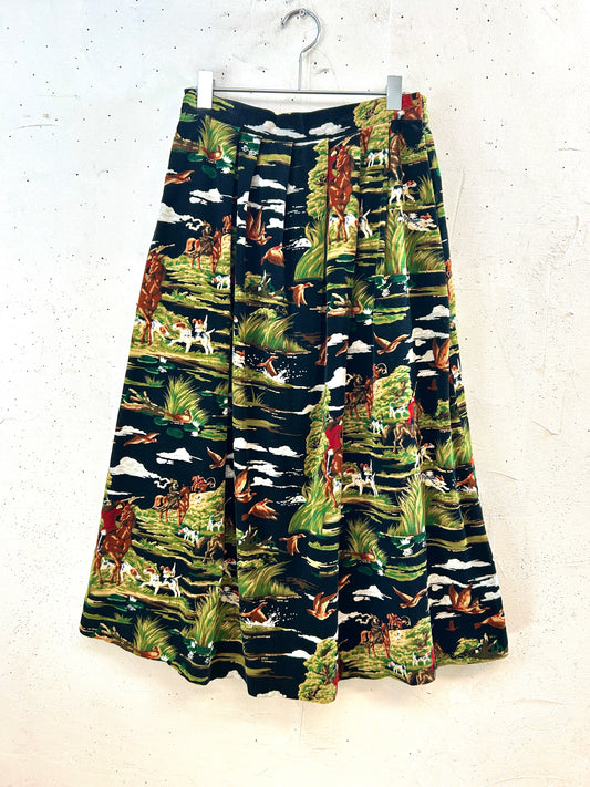 Vintage Corduroy Skirt  [I30374]